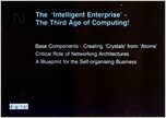 Click to enlarge slide : Note presentation is from July 1989 - Business Community Networks evolved to the World-Wide Internet during 1990 thru 1995...