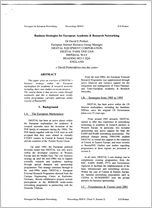 Click to enlarge slide - Presentations given during the Mid-1990's to the JENC Conference (Joint European Networking Conference)