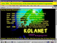 Click to enlarge KolaNet Presentation Slide - Invited Presentation at 10th Anniversary of INEP, Apatity, Murmansk Region, Russia