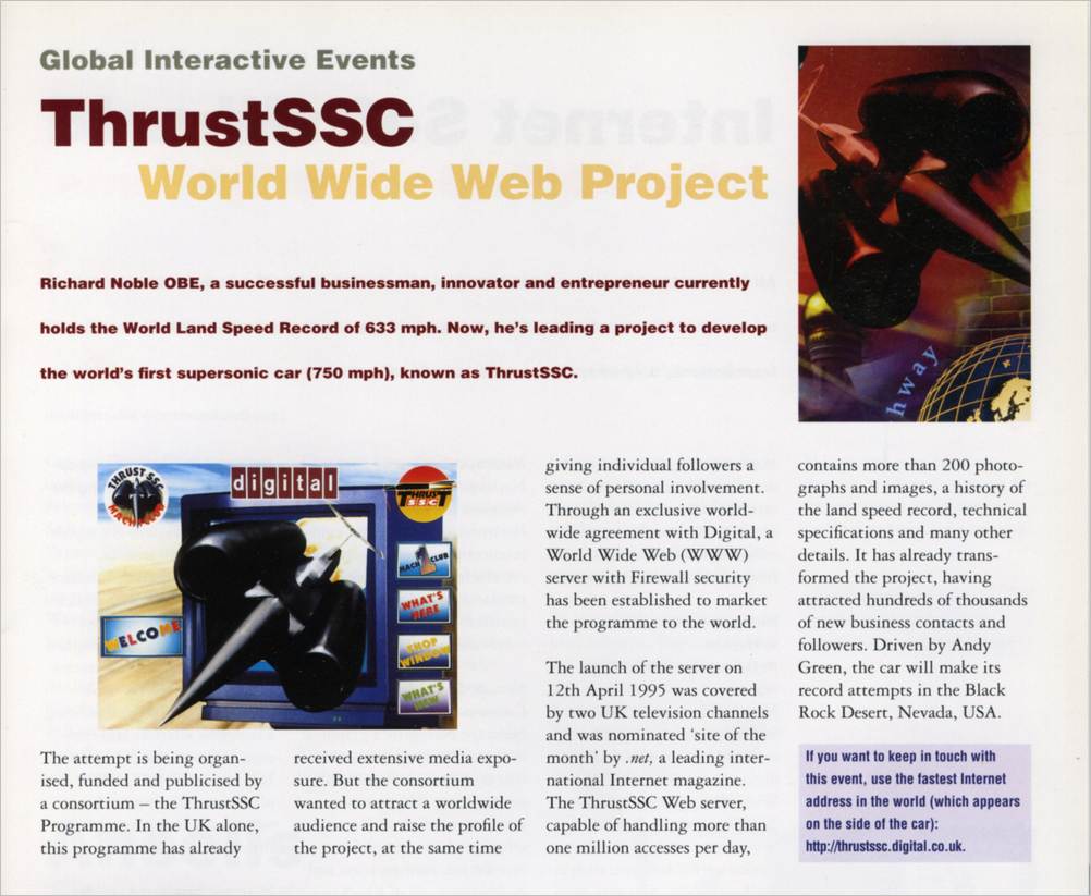 ThrustSSC - Nov 95