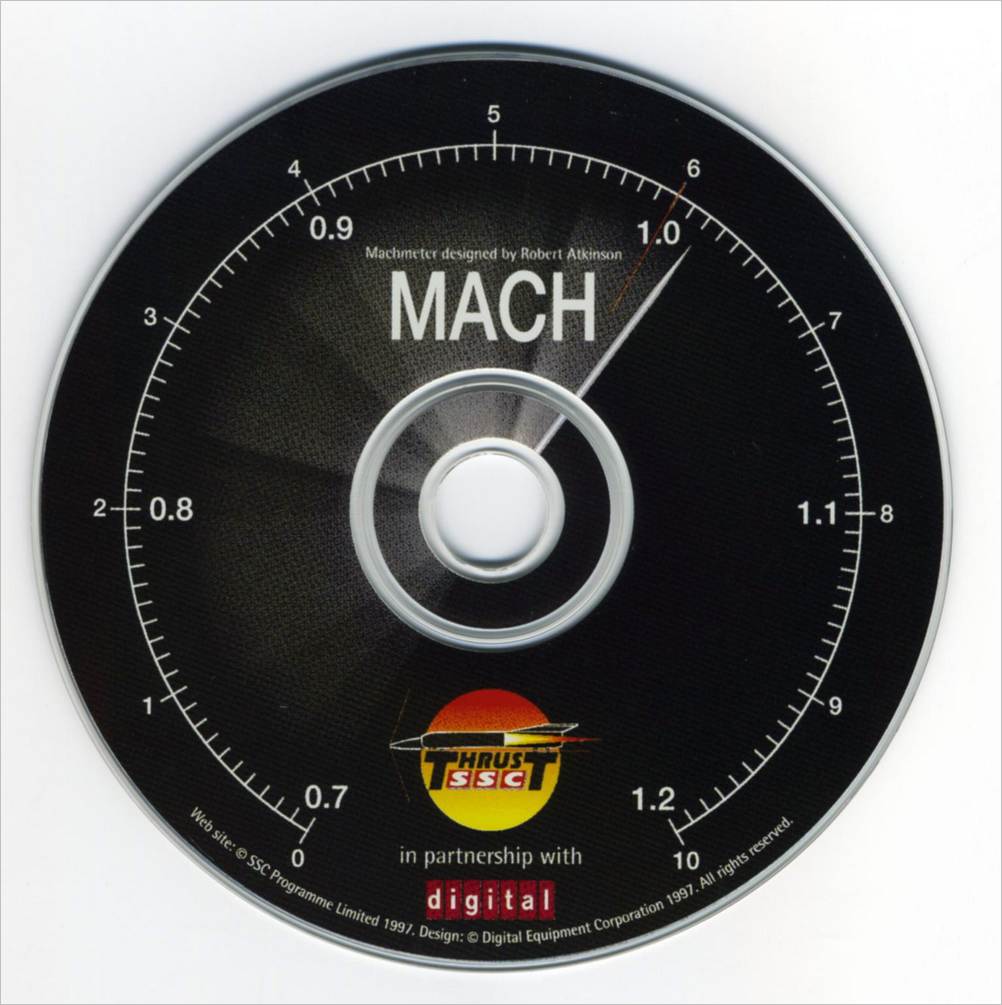 ThrustSSC CD-ROM ArtWork