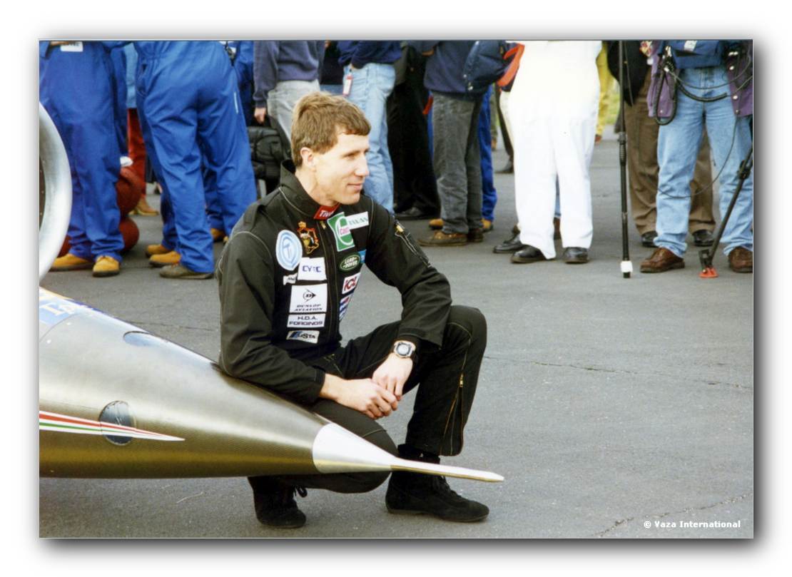 Andy Green with another Nose-Cone Photo-Shot