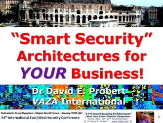 Smart Cybersecurity Architectures